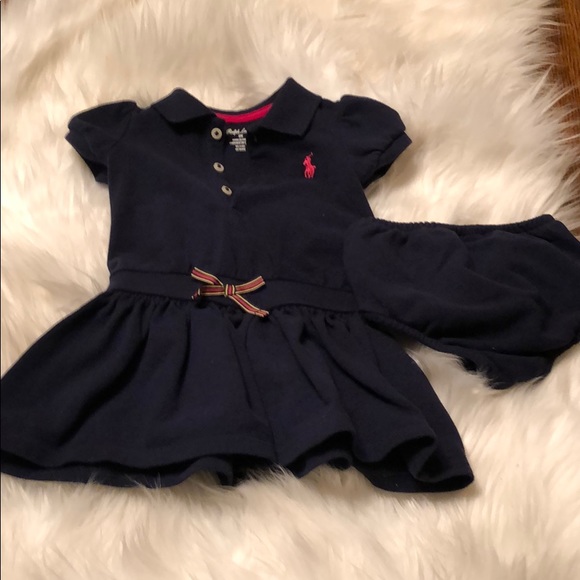 Ralph Lauren Other - RALPH LAUREN NAVY BLUE SIZE 6M DRESS WITH BLOOMERS